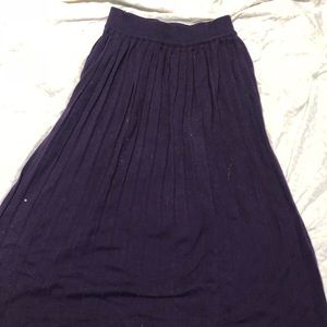 Purple Large Pleated Skirt